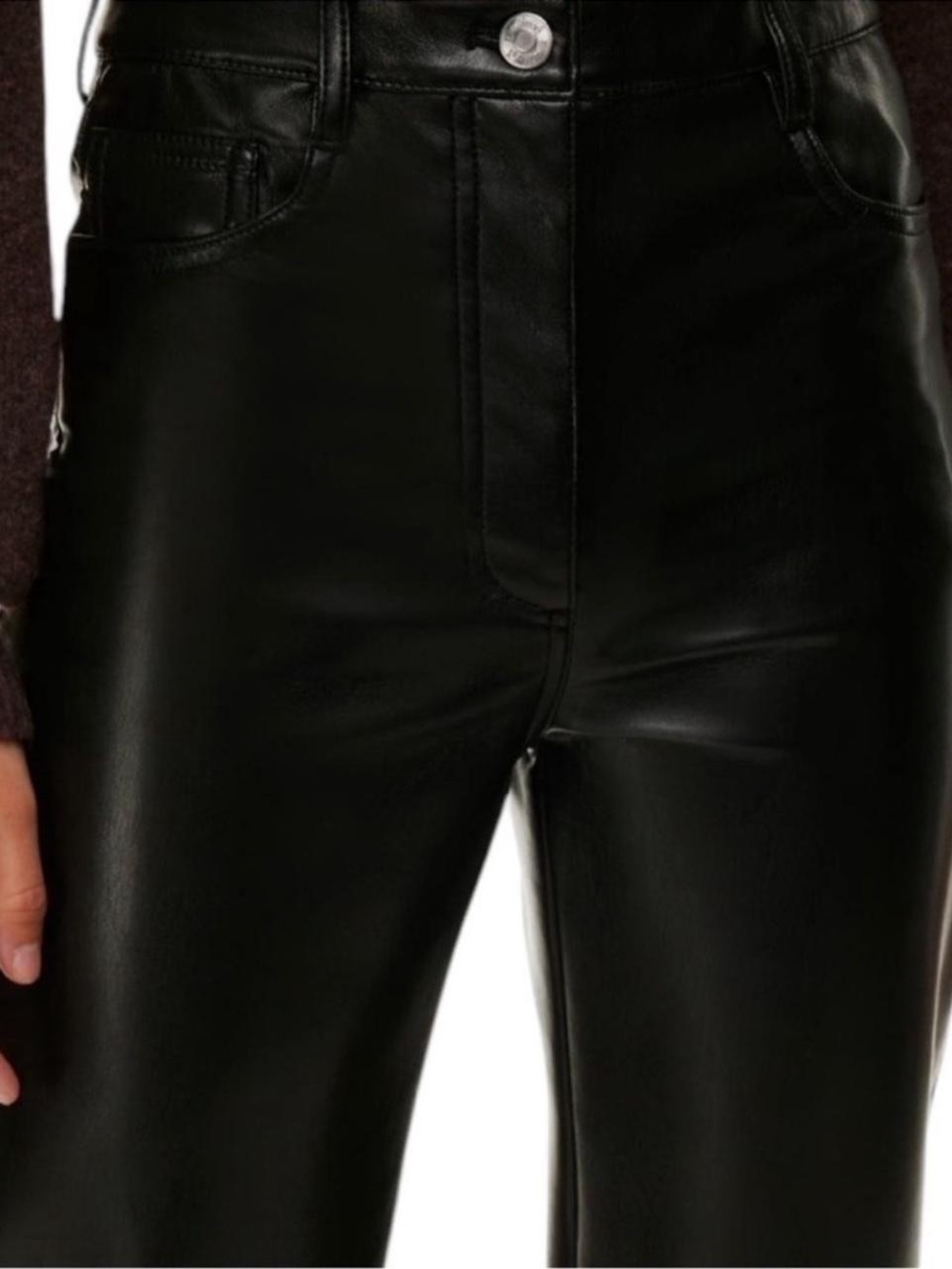 Aritzia The Melina™ Pant High-waisted Vegan Leather Pants in Black